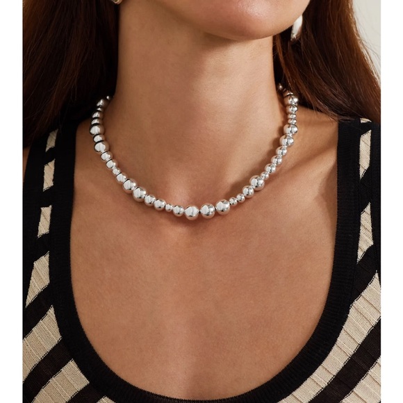 LIE STUDIO The Elly Necklace 925 Sterling Silver Plated - Picture 7 of 11